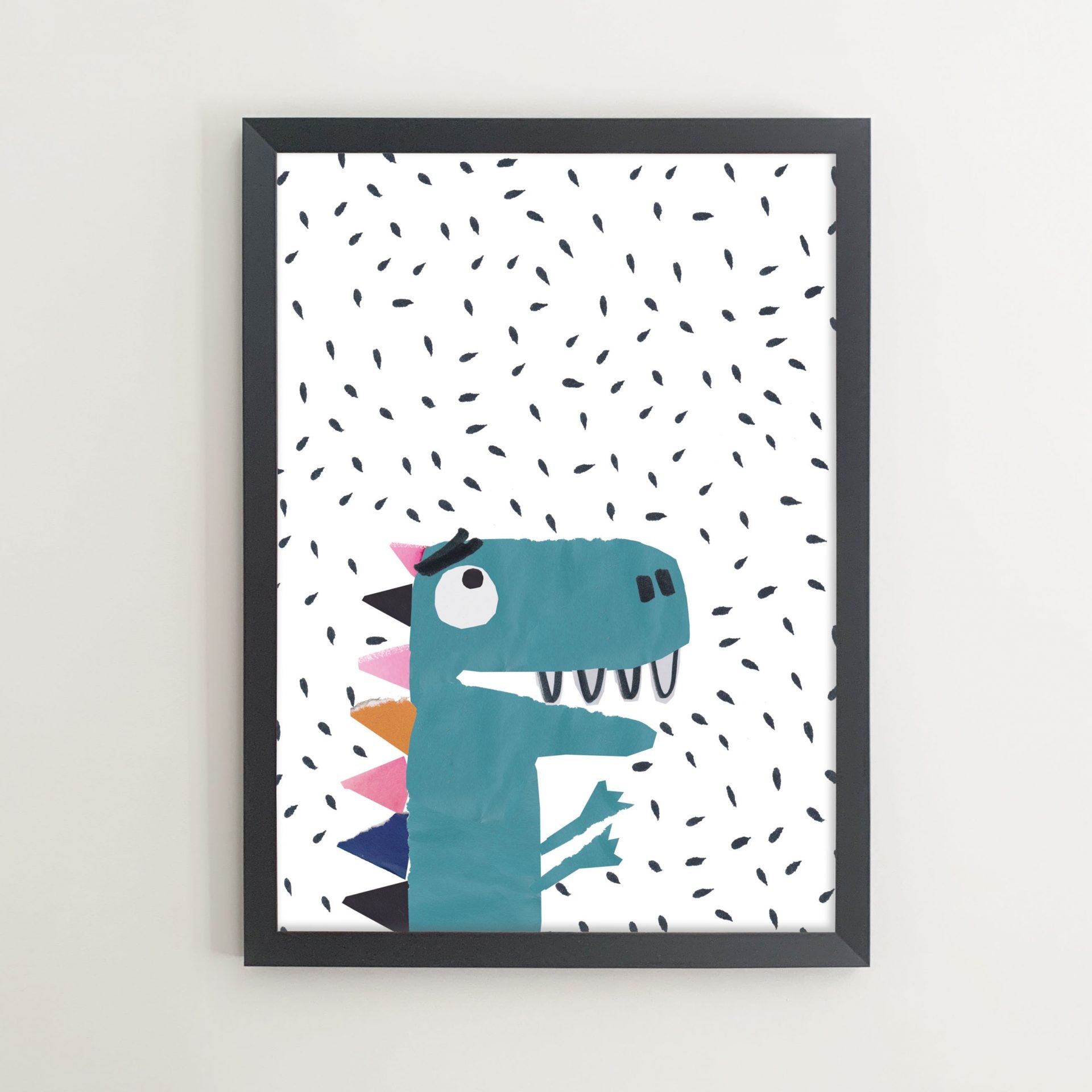 framed dino