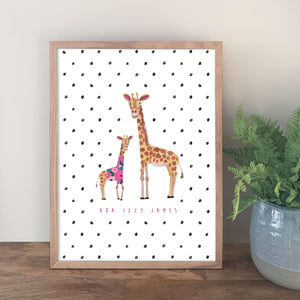 A4 girl giraffe