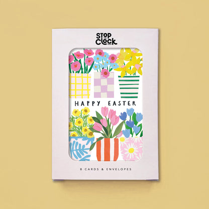 Flower Pots Easter Notecards
