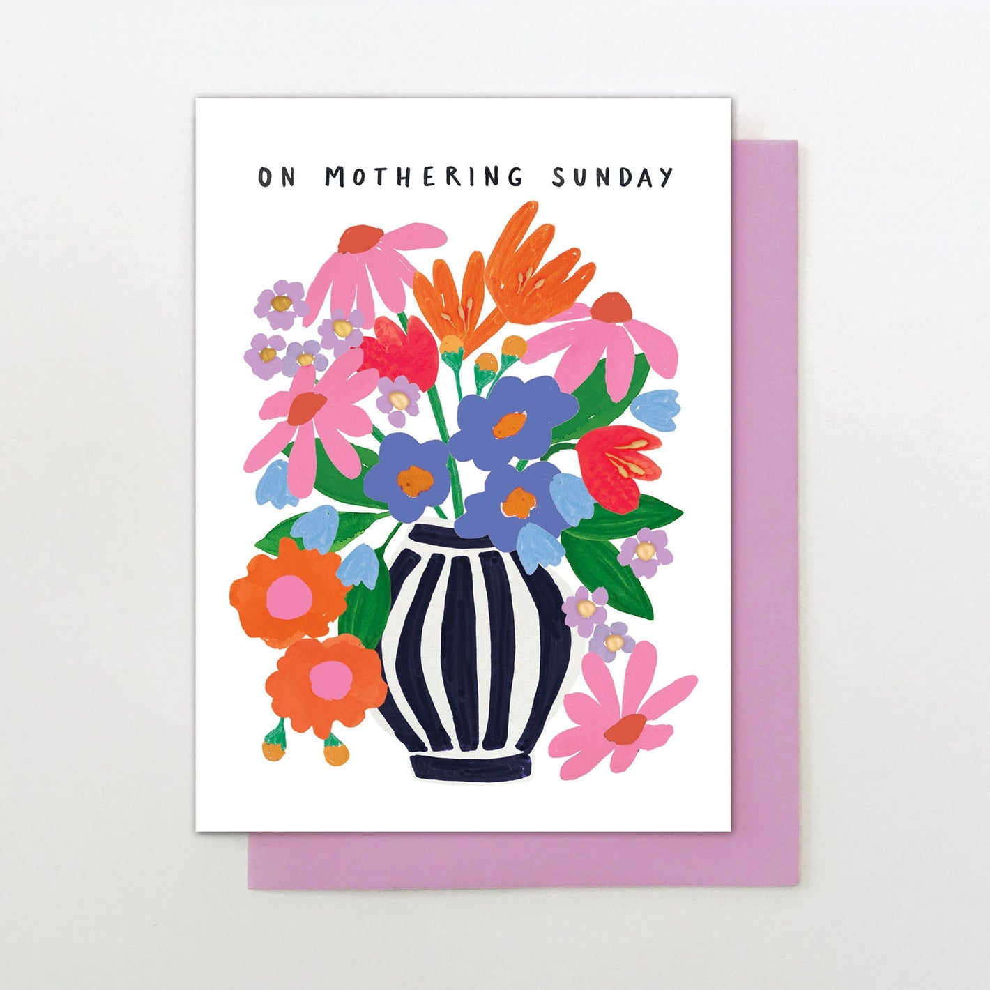 Stripey Vase Card