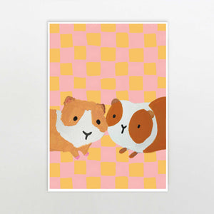 Guinea-Pig Friends Print