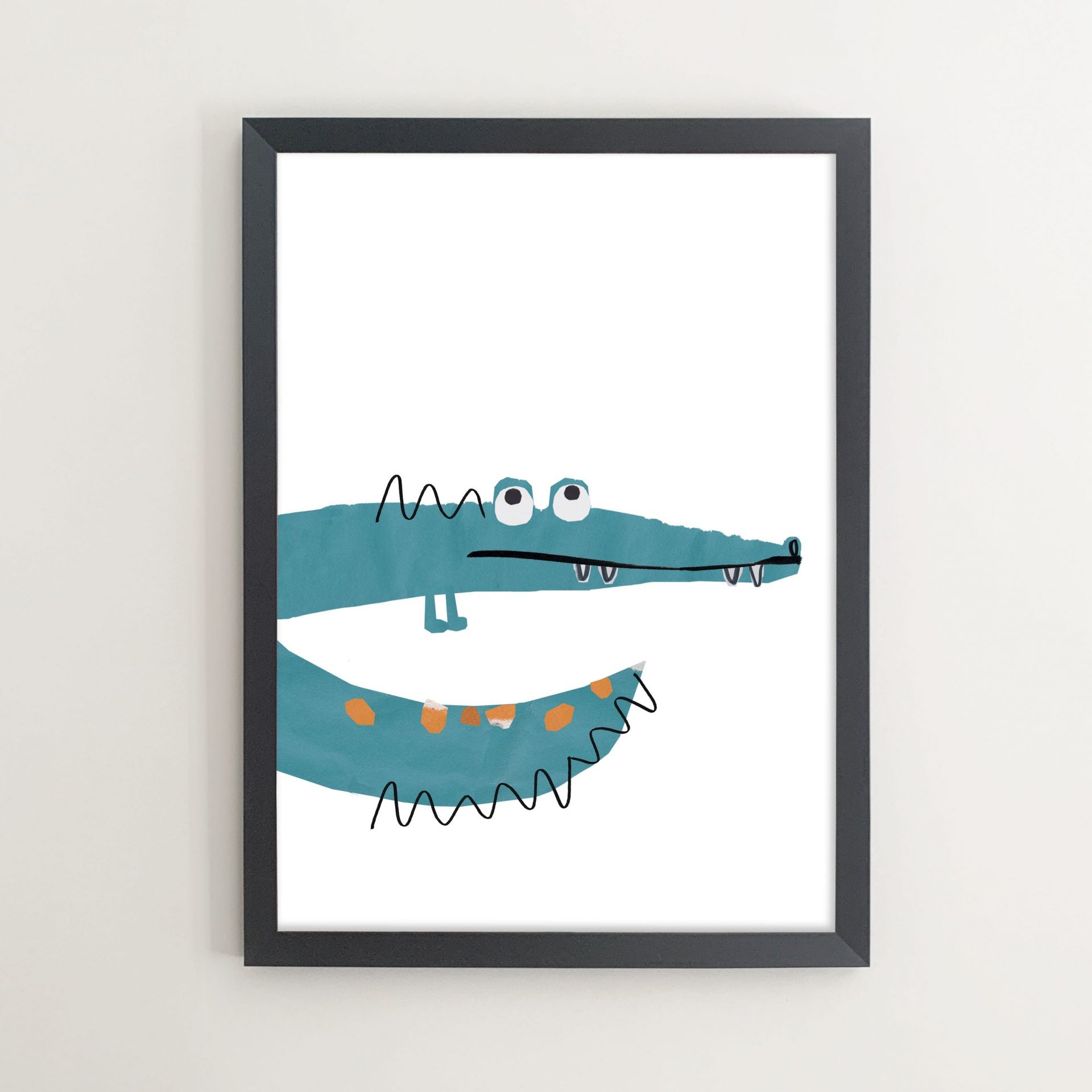 framed croc