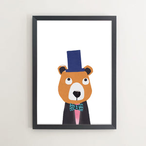 framed smart bear