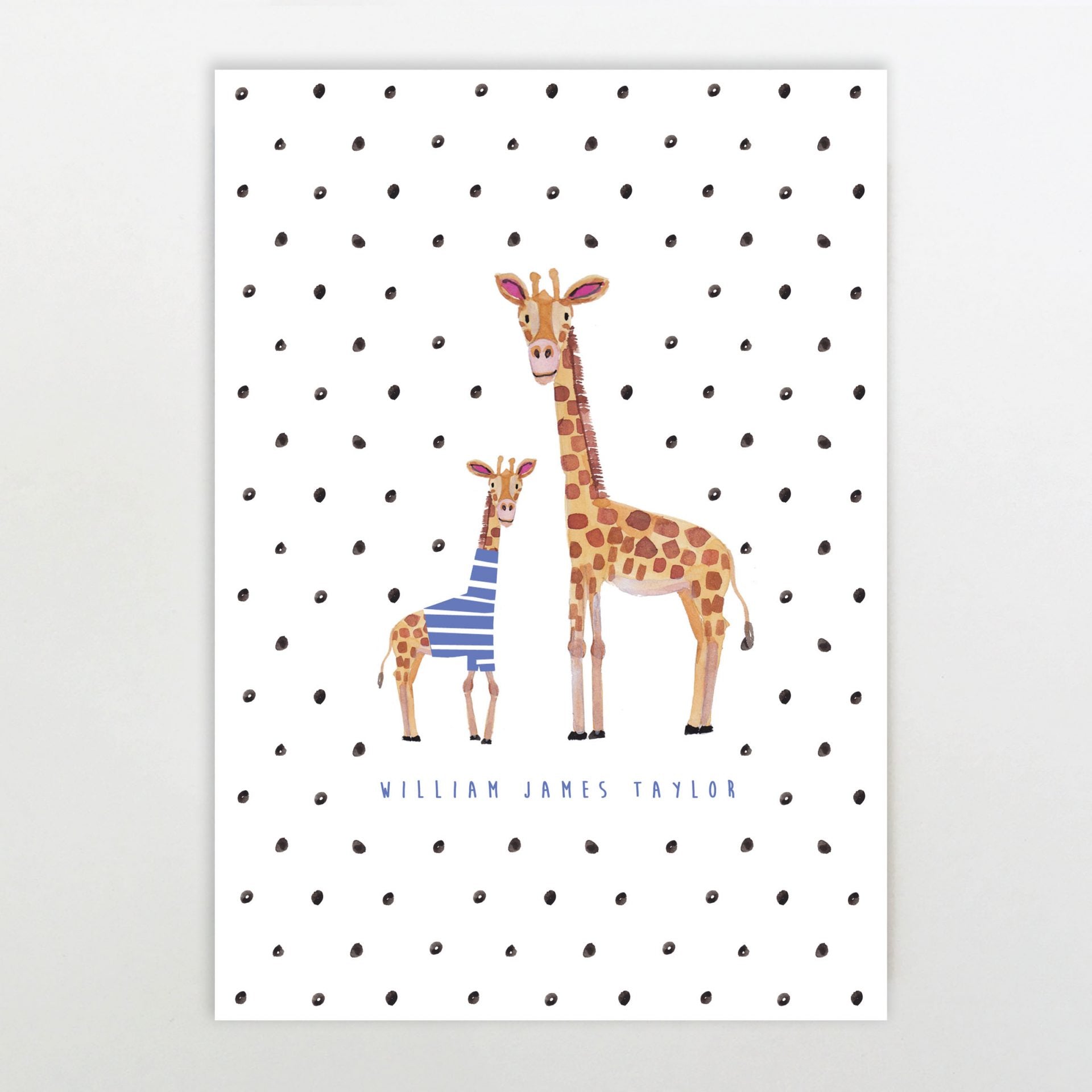 giraffe boy polka flat